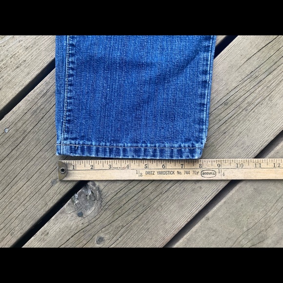 TOMMY HILFIGER Vintage Cropped Wide Leg Jeans Blue Denim Size 8 - Picture 12 of 12
